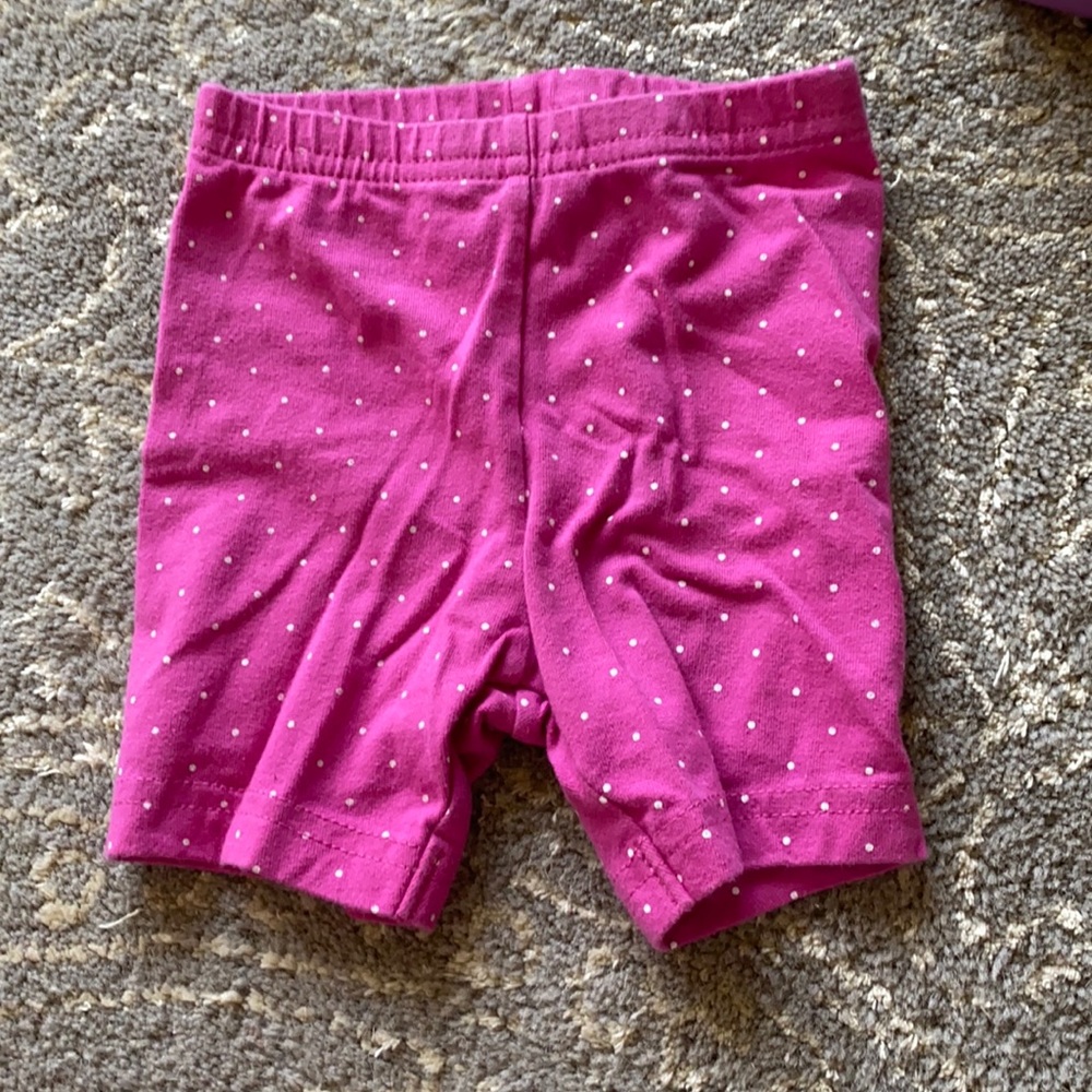 Pink shorts for baby